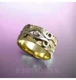 Golden Ring with diamond