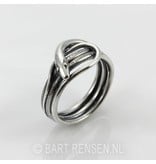 Snakes ring - sterling  silver