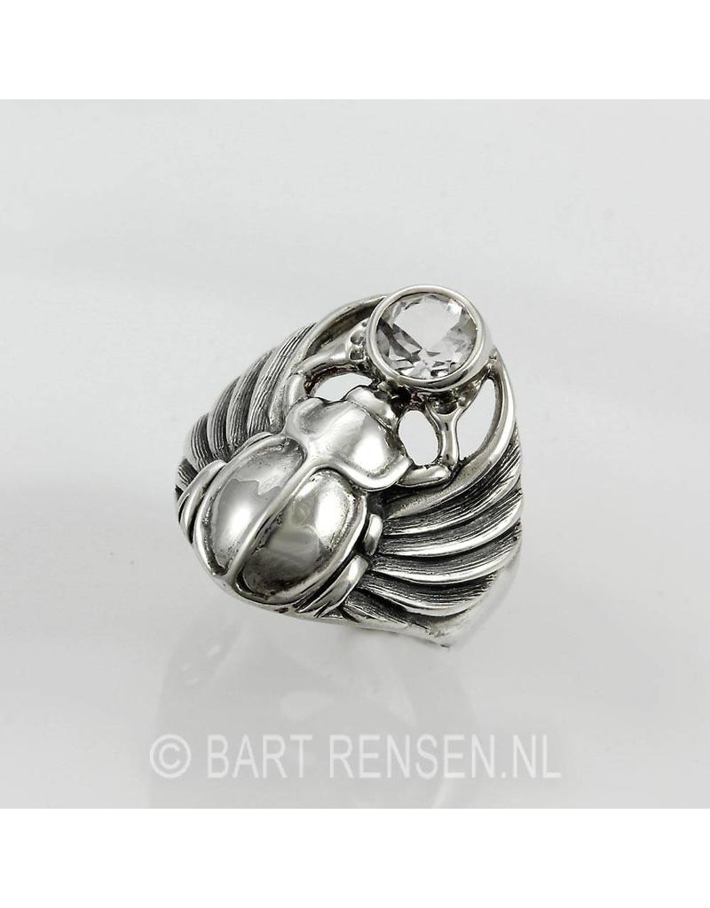 Scarabee Ring - echt zilver