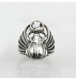 Scarab Ring - sterling silver