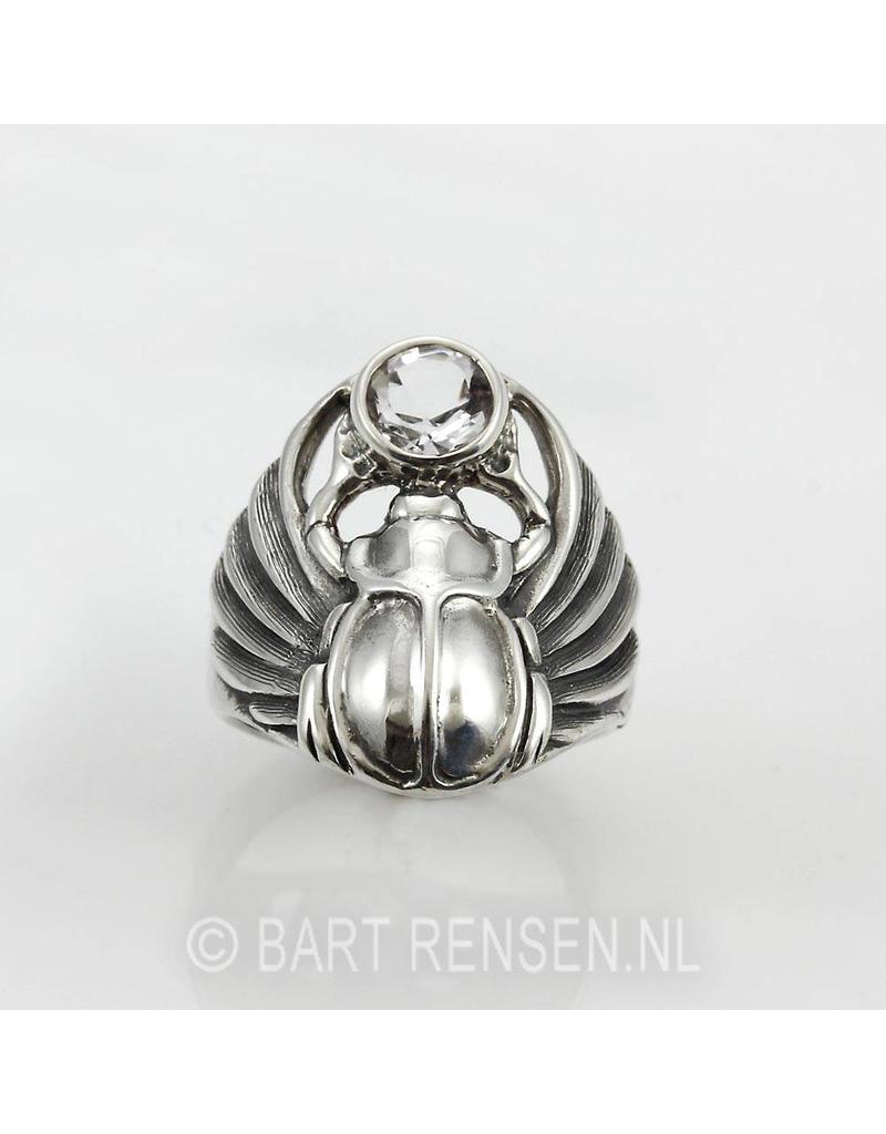 Scarabee Ring - echt zilver