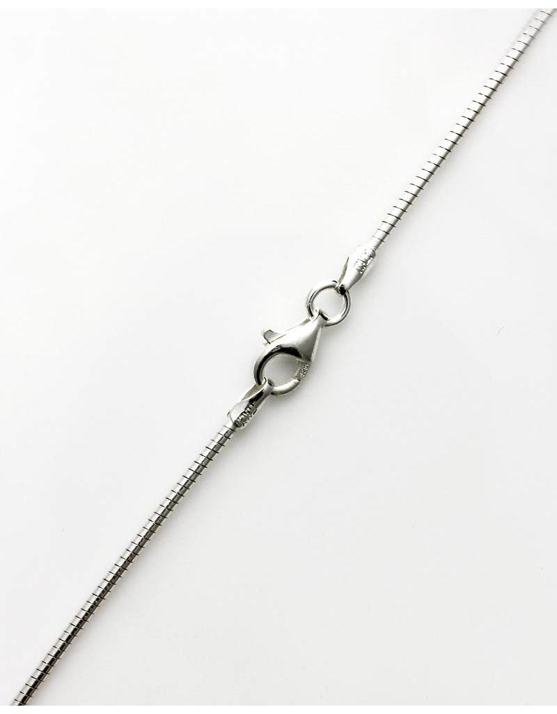 Omega ketting echt zilver -