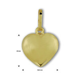 Heart pendant - 14 carat gold