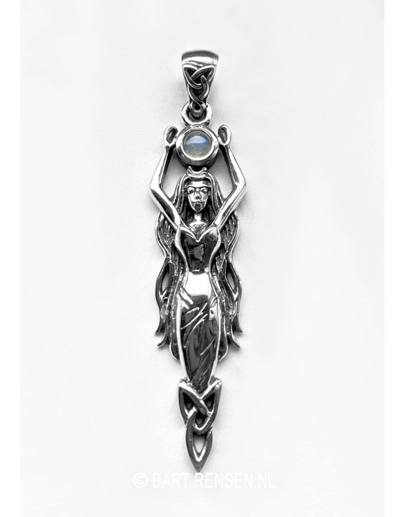 Celtic Goddess Pendant - sterling silver