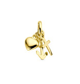 Faith Hope Love pendant - 14 carat gold