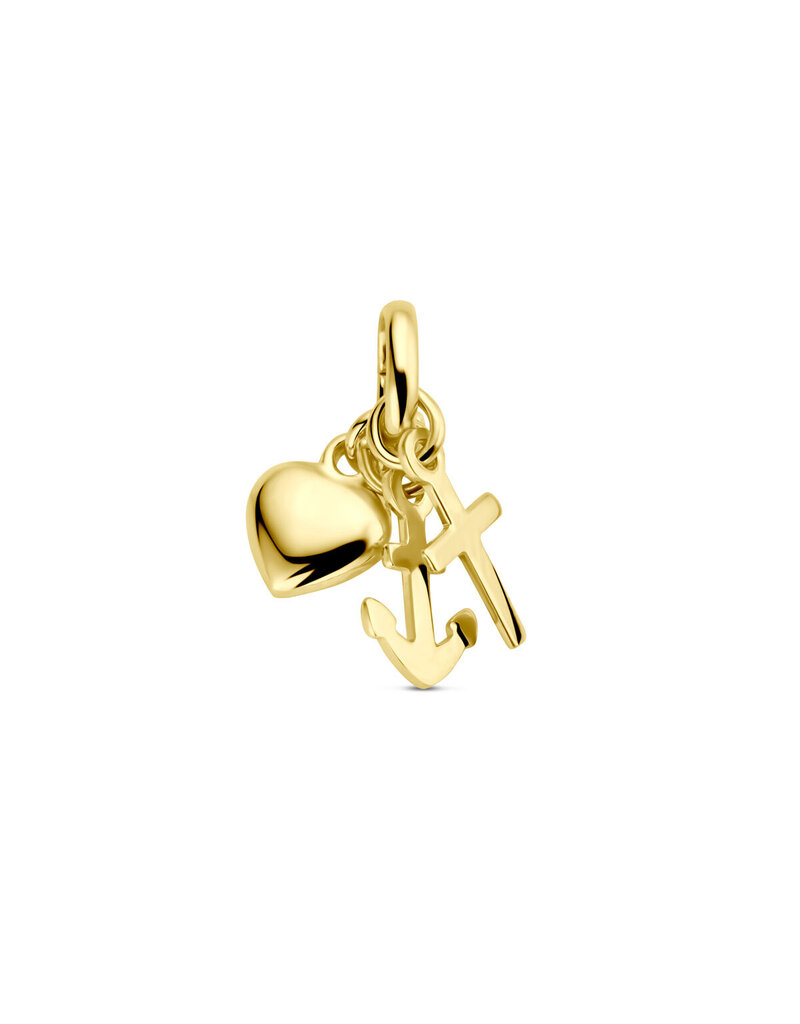 Faith Hope Love pendant - 14 carat gold