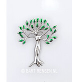 Levensboom - Vrouw hanger - echt zilver