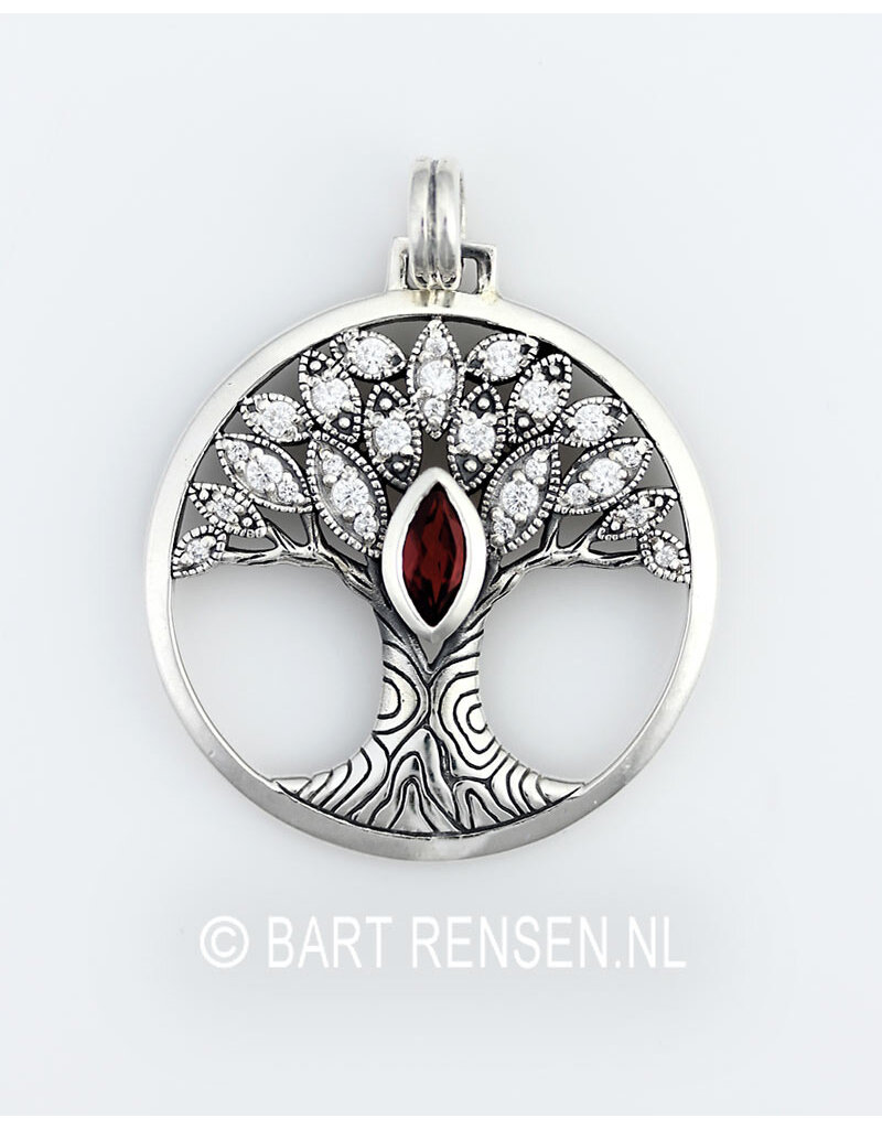 Levensboom hanger - echt zilver