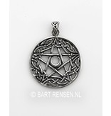 Pentagram pendant - sterling silver