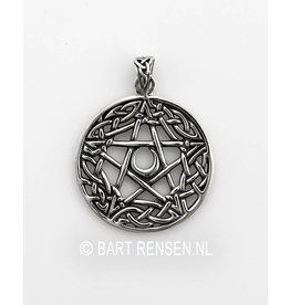 Pentagram hanger - zilver