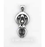 Stars goddess Pendant - sterling silver