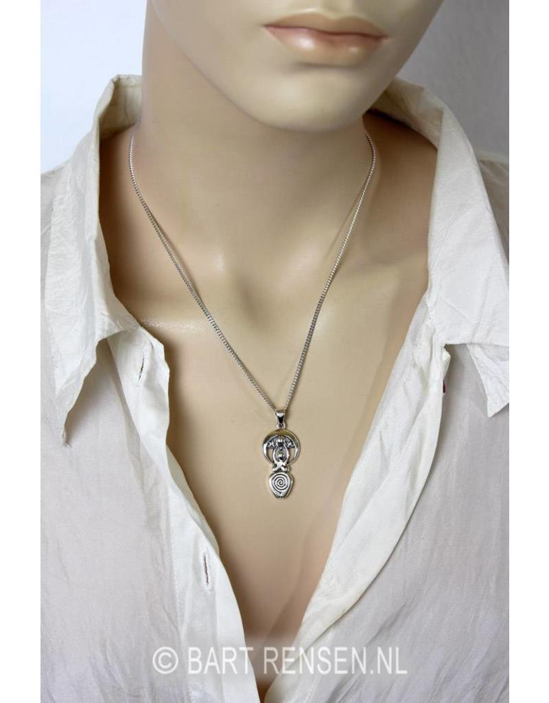 Stars goddess Pendant - sterling silver