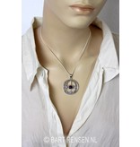 Vesica Pisces pendant - sterling silver