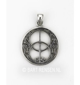 Silver Vesica Pisces pendant
