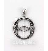 Vesica Pisces pendant - sterling silver