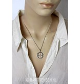 Vesica Pisces pendant - sterling silver