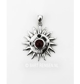 Sun And Moon Phases Pendant - sterling silver