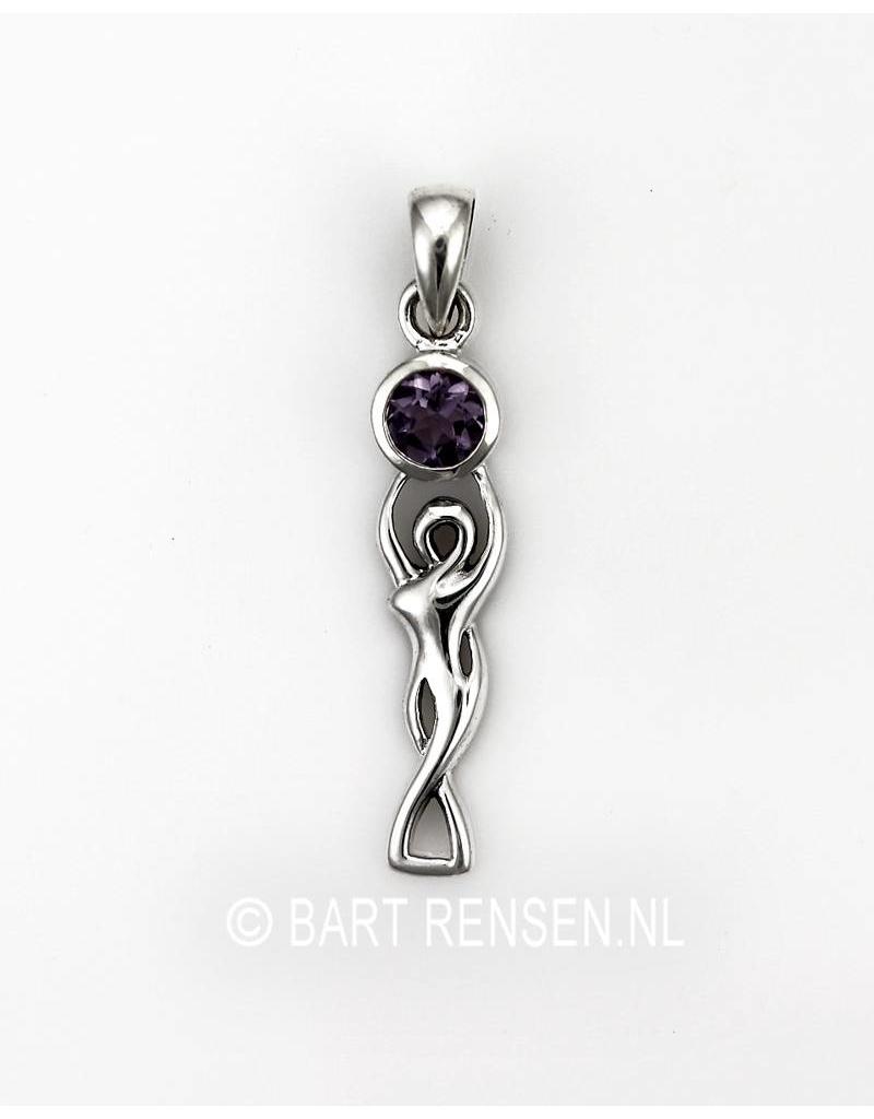 Goddess Pendant - sterling silver