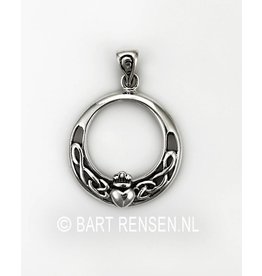 Zilveren Claddagh hanger