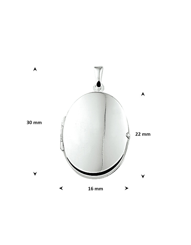 Locket pendant - sterling silver