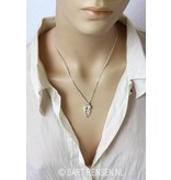 Parents and Child pendant - sterling silver