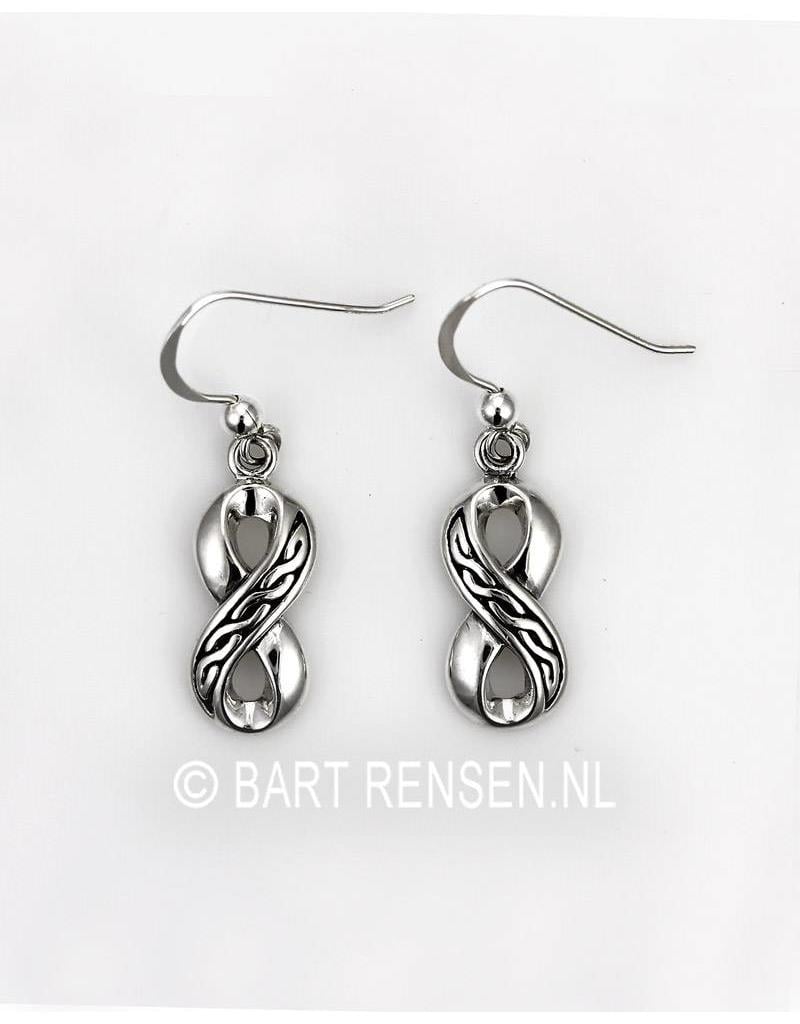 Infinity earrings - sterling silver