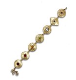 Chakra bracelet with Gemstones - 14 carat gold