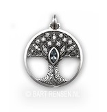 Tree of life pendant - sterling silver
