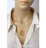 Pentagram Tetragammaton  pendant - 14 carat gold