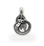 Mermaid pendant - sterling silver