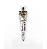 Celtic Goddess Pendant - sterling silver