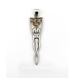 Celtic Goddess Pendant - silver