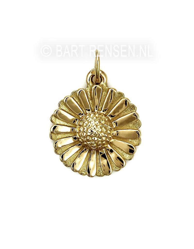 Daisy pendant - 14 carat gold