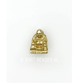 Laughing Buddha pendant - 14 carat gold