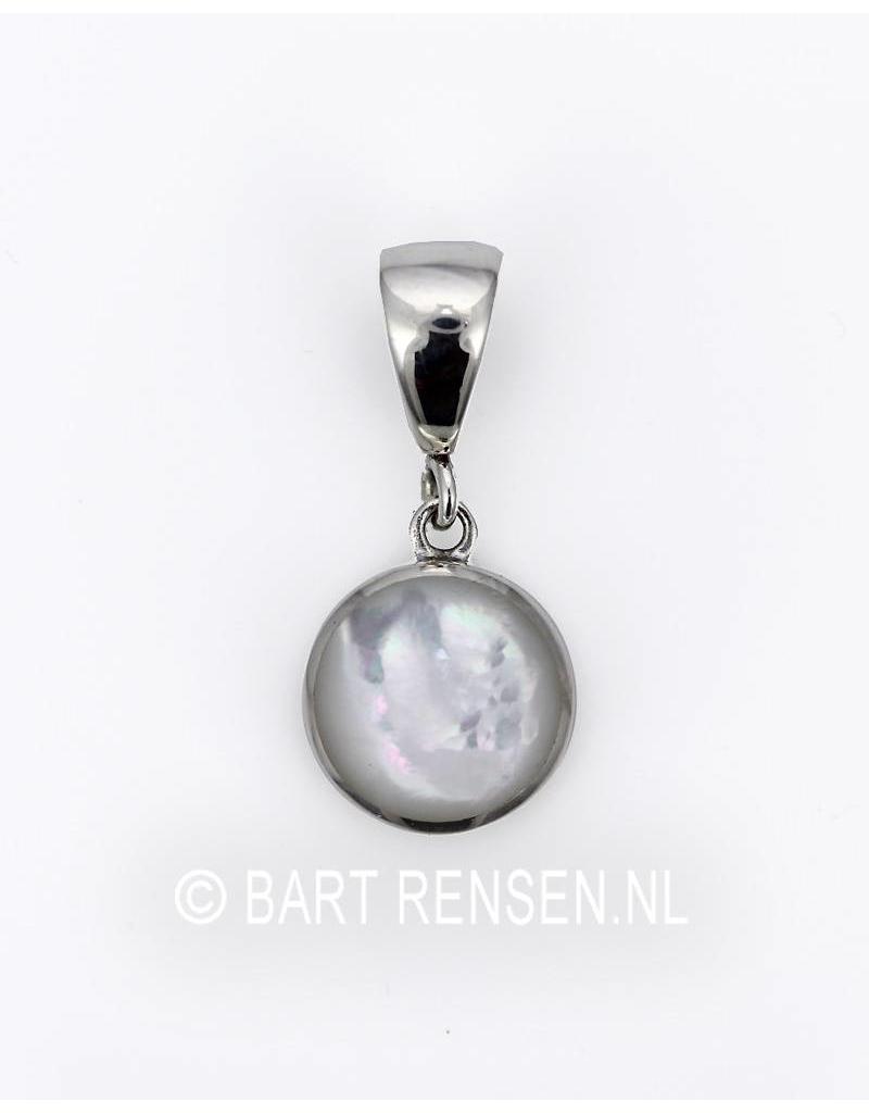 Triquetra pendant with stone - sterling silver