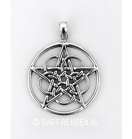 Pentacle pendant Circles - Silver