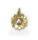 Ash pendant Lotus - 14 carat gold