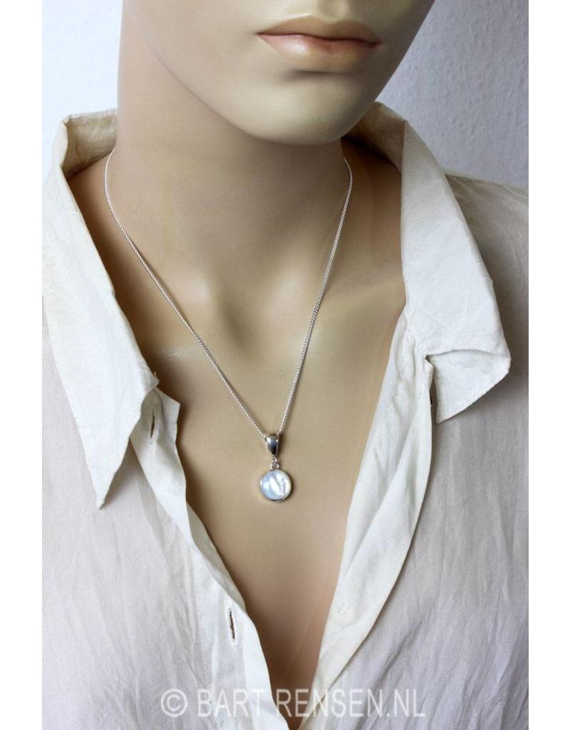 Triquetra pendant with stone - sterling silver