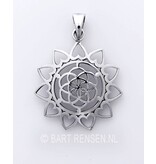 Seed of Life Lotus pendant - silver 925