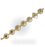 Chakra bracelet with Gemstones - 14 carat gold