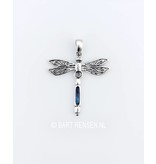 Dragonfly pendant - sterling silver