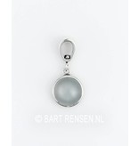 Triquetra pendant with stone - sterling silver