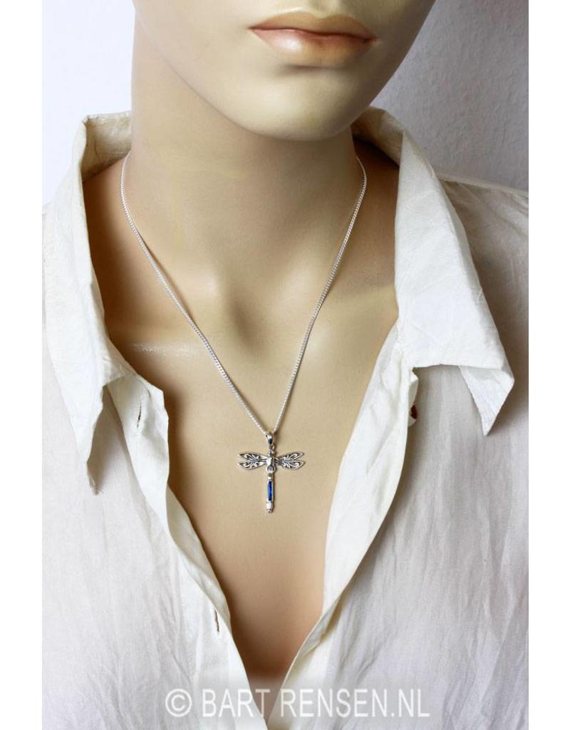 Dragonfly pendant - sterling silver