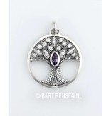 Tree of life pendant - sterling silver