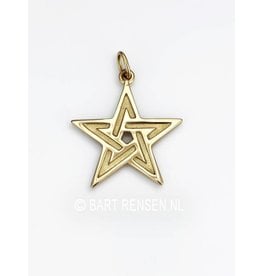 Pentagram pendant - gold