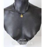 Luxury Rubber Necklace with steel wire core.