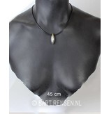 Luxe Rubber Collier met staaldraad kern.