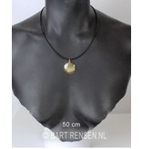 Luxe Rubber Collier met staaldraad kern.