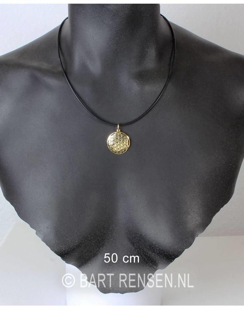 Luxury Rubber Necklace with steel wire core.