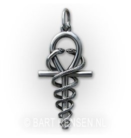 Ankh Hermes hanger - zilver